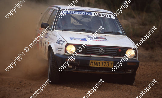 1998 VW Rally 17 Spotti Woodhead, Marius SWart GOlf  (Watling Photo) )