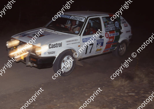 1998 VW Rally 17 Spotti Woodhead, Marius Swart Golf (Watling Photo )