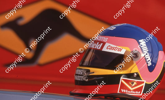 1998 a Jacque Villeneuve Helmet Williams FW20 (2)