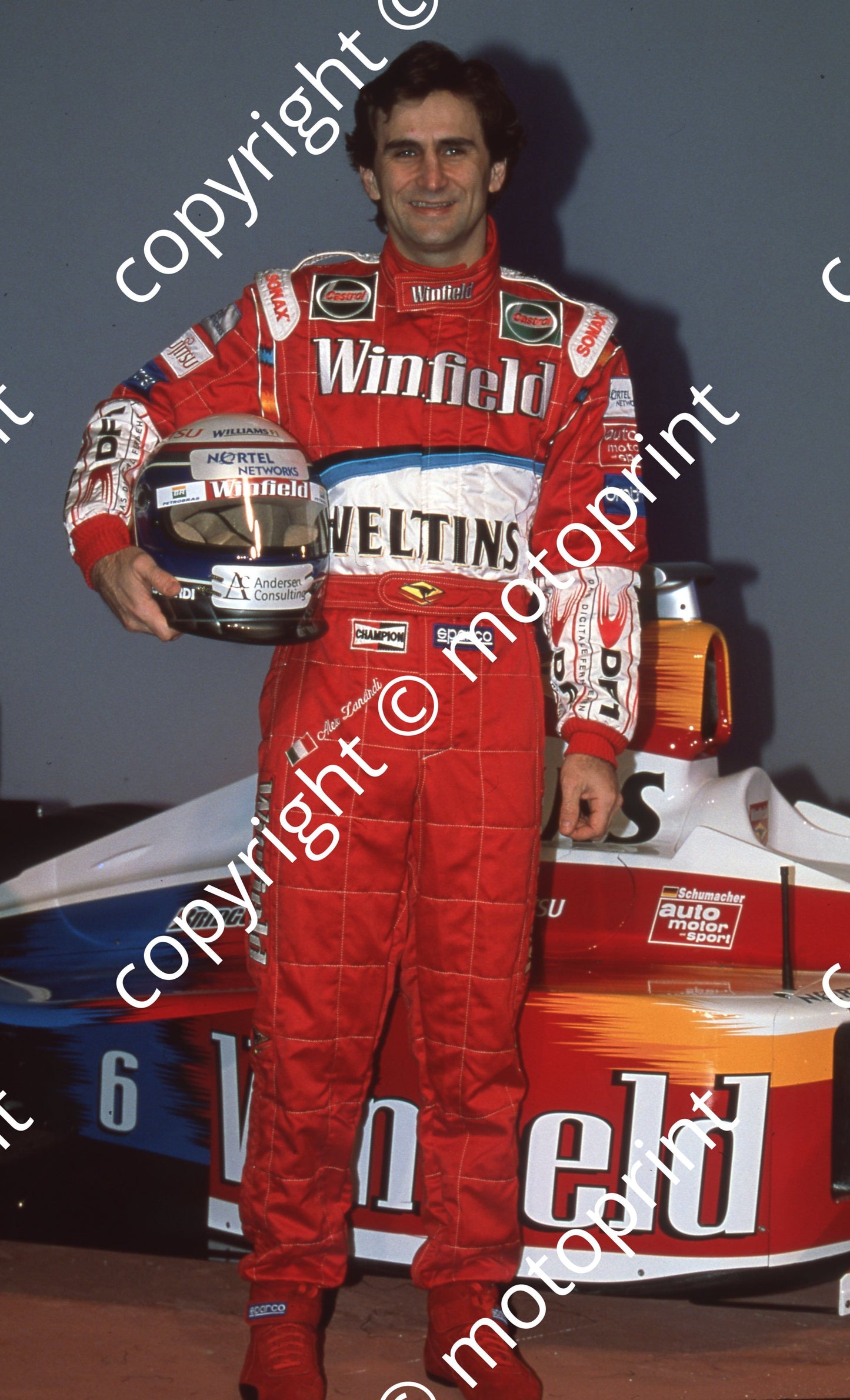 1999 At team launch Alex Zanardi Williams FW21 (1)
