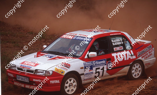 1999 Great North Rally 51 Cliff Blackman, Johan Klaasen Nissan (Watling Photo) (64)