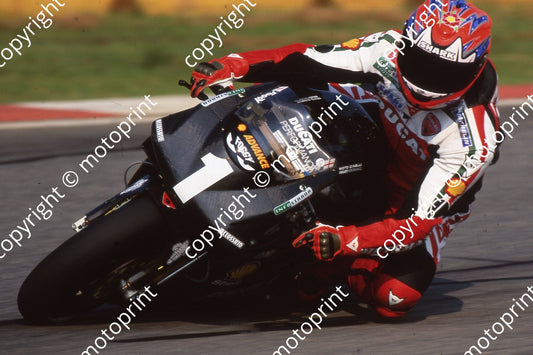 1999 Kya SBK 1 Carl Fogarty Ducati practice (Watling Photo) (7)