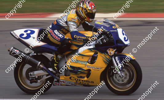 1999 Kya SSP 3 Stephane Chambon Suzuki Alstare 2nd (Watling Photo)  (2)