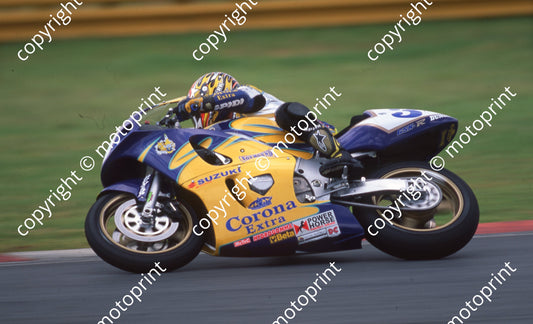 1999 Kya SSP 3 Stephane Chambon Suzuki Alstare 2nd (Watling Photo)  (4)