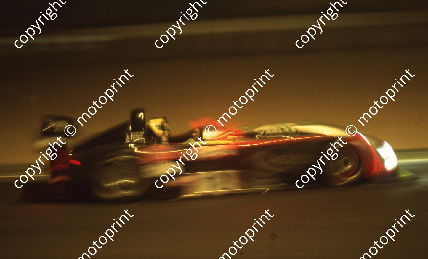 1999 Le Mans 12 David Brabham, ...Bernard, Butch Leitzinger Panoz LMP1 Roadster blur (Watling Photo)