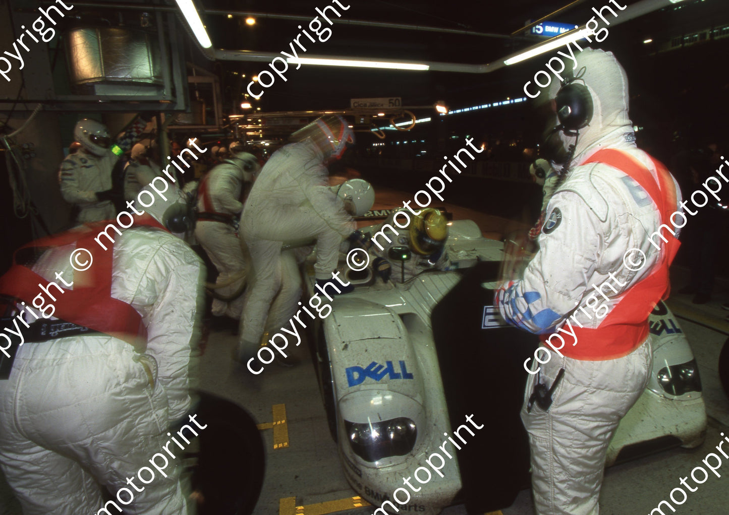 1999 Le Mans 17 Muller, Kristensen, JJ Lehto BMW V12 blur (Watling Photo)