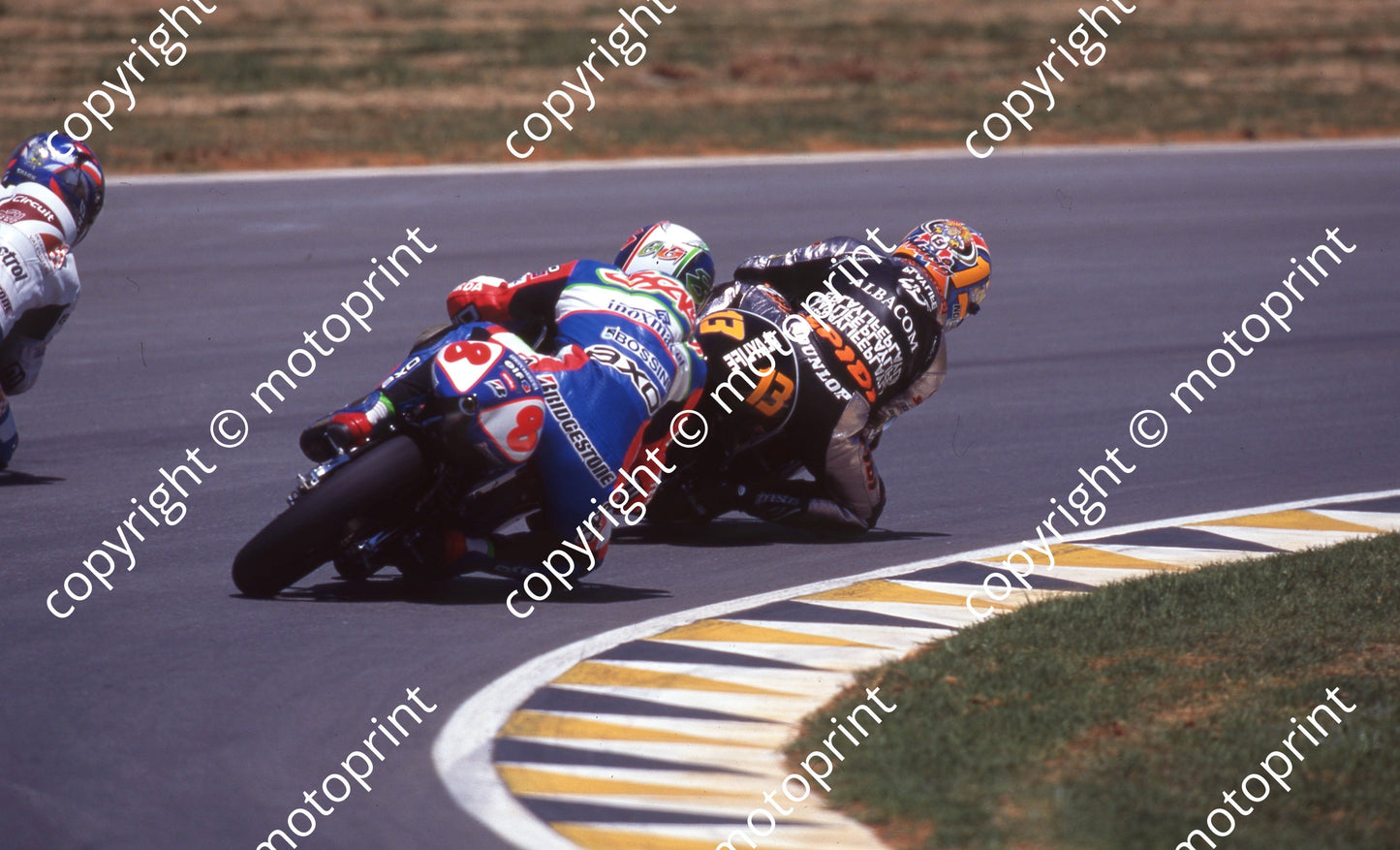 1999 Phakisa SA GP 125 13 Melandri Honda 21 Vincent 8 Scalvini both Aprilias (Colin Watling Photographic) (9)