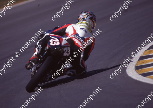 1999 Phakisa SA GP 125 23 Gino Borsoi Aprilia (Colin Watling Photographic)884
