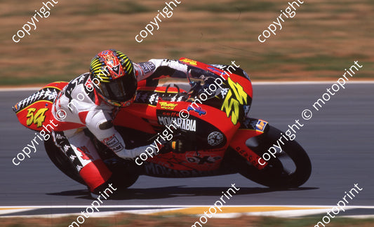 1999 Phakisa SA GP 125 54 Manuel Poggialli Aprilia (Colin Watling Photographic)856 (2)