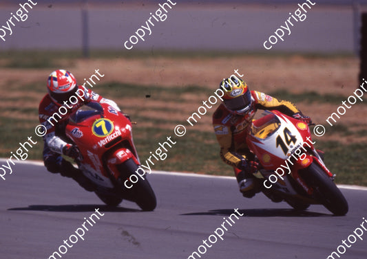 1999 Phakisa SA GP 250 14 Anthony West TSR Honda 7 Stefano Perugini Honda (Colin Watling Photographic) (2)