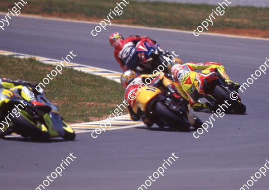1999 Phakisa SA GP 250 1 Loris Capirrossi Honda 46 Valentino Rossi Aprilia 14 Anthony WEst TSR Honda (Watling Photo)