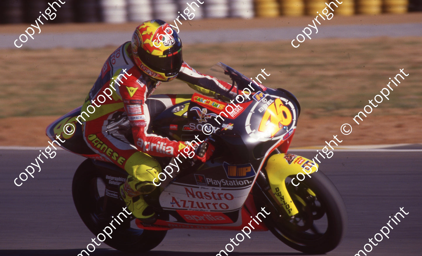 1999 Phakisa SA GP 250 46 Valentino Rossi Aprilia (Colin Watling Photographic) (4)