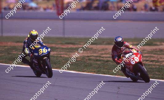 1999 Phakisa SA GP 250 66 Alex Hoffman TSR Honda 36 Masaki Tokudome Yamaha (Watling Photo) (1)
