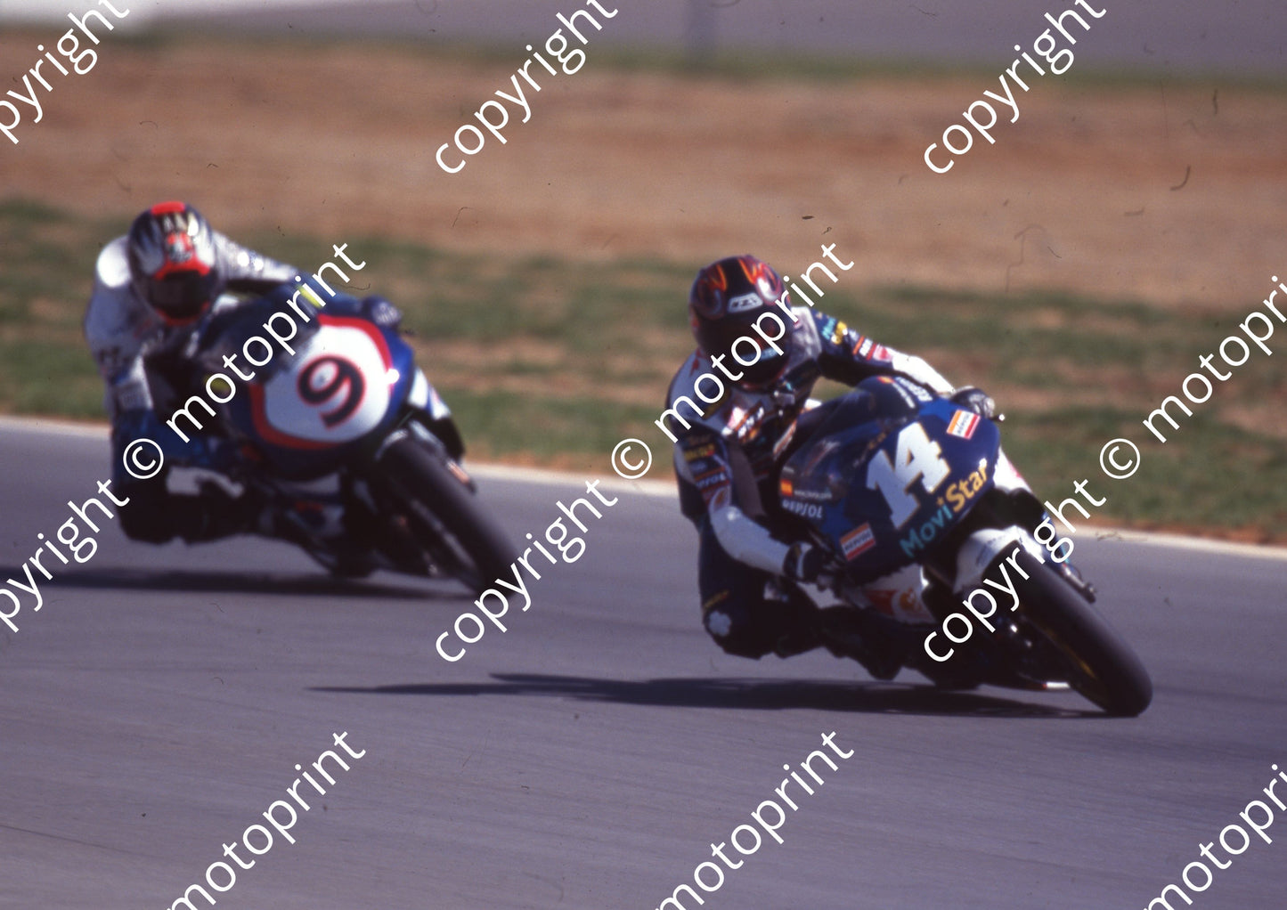 1999 Phakisa SA GP 500 14 Juan Borja Honda 9 Nobuatsu Aoki Suzuki (Colin Watling Photographic)