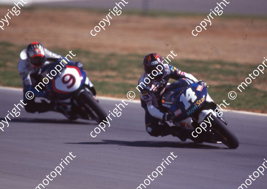 1999 Phakisa SA GP 500 14 Juan Borja Honda 9 Nobuatsu Aoki Suzuki (Colin Watling Photographic)