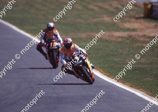 1999 Phakisa SA GP 500 3 Alex Criville 15 Sete Gibernau Honda (Colin Watling Photographic) (3)