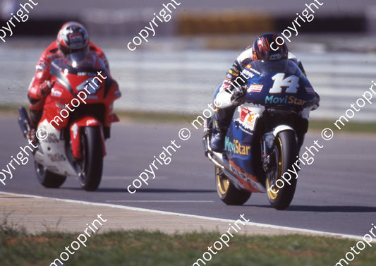 1999 Phakisa SA GP 500 4 Carlos Checa Yamaha, 14  Juan Borja Honda (Watling Photo)