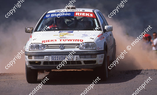 1999 Rally of SA 11 Tjaart vd Walt, Cindy Harding Golf (Watling Photo)  (2)
