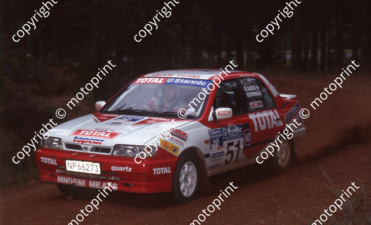 1999 Rally of SA 51 Johan Klaasen, Cliff Blackman Nissan (Watling Photo) (46)