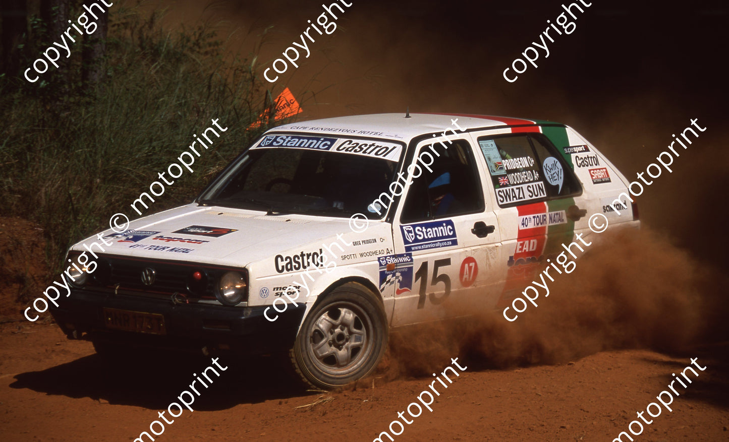 1999 Tour Natal Rally 15 Spotti Woodhead, GReg Pridgeon VW (Watling Photo)