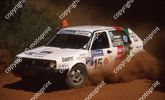 1999 Tour Natal Rally 15 Spotti Woodhead, GReg Pridgeon VW (Watling Photo)