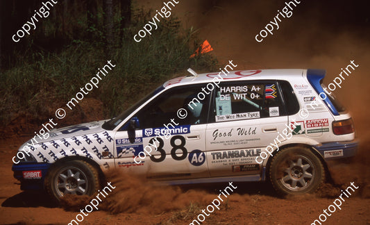 1999 Tour Natal Rally 38 Chris de Wit, Alec Harris Toyota (Colin Watling Photo) (2)