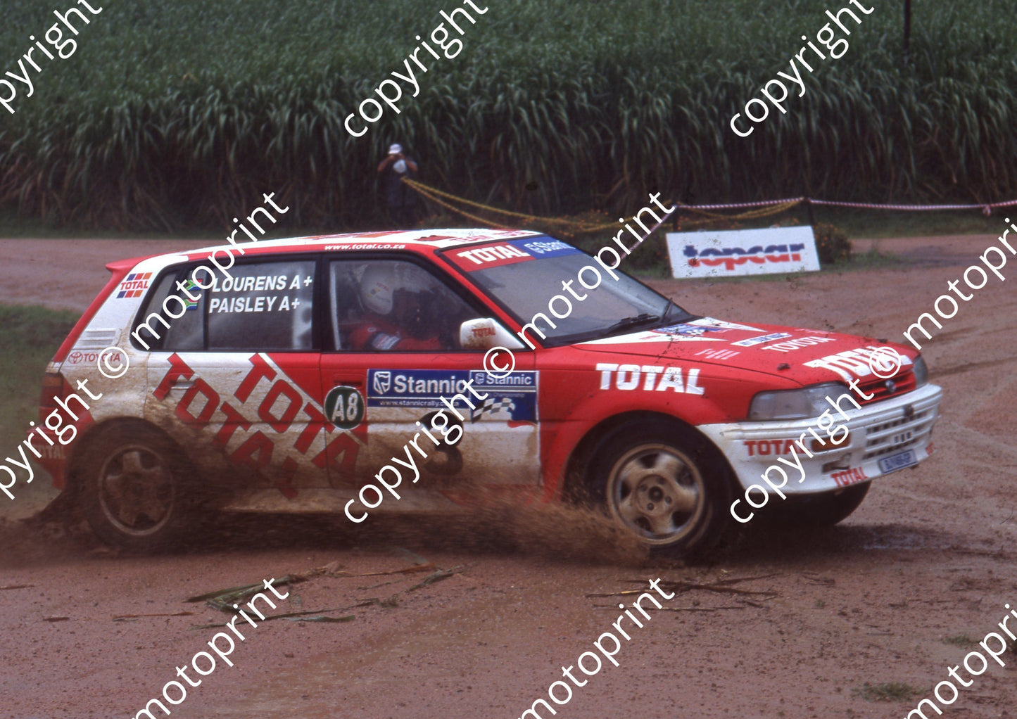 1999 Tour Natal Rally 3 Etienne Lourens, Robert Paisley Toyota (Watling Photo) (1)