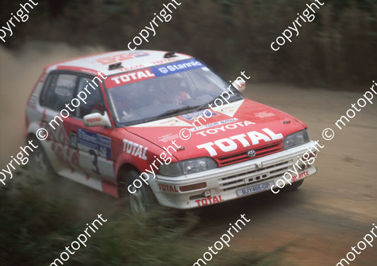 1999 Tour Natal Rally 3 Etienne Lourens, Robert Paisley Toyota (Watling Photo) (2)