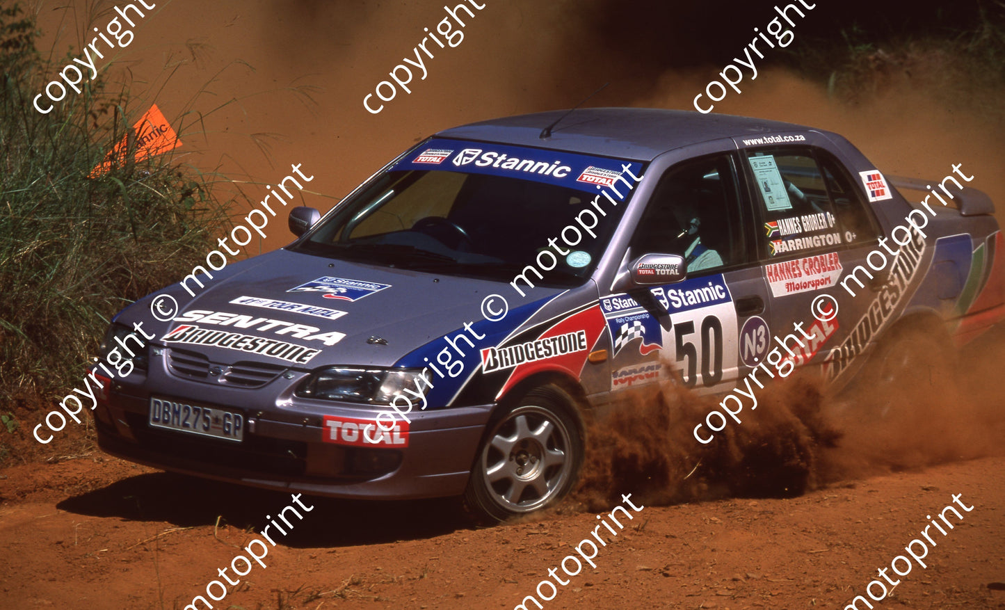 1999 Tour Natal Rally 50 Hannes Grobler, Wiley Harrington Nissan (Colin Watling Photo)