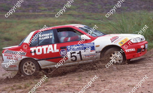 1999 Tour Natal Rally 51 Cliff Blackman, Johan Klaasen Nissan (Watling Photo)