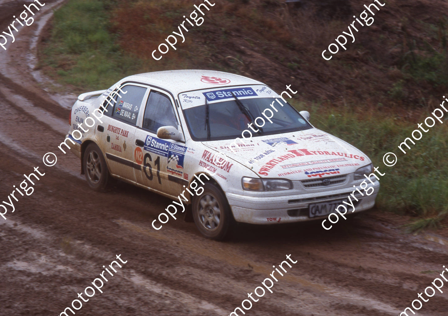 1999 Tour Natal Rally 61 Diffie Marais, Danie de Waal Toyota (Colin Watling Photographic) (20)