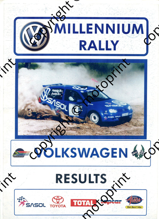 1999 VW Millennium Rally Cover only