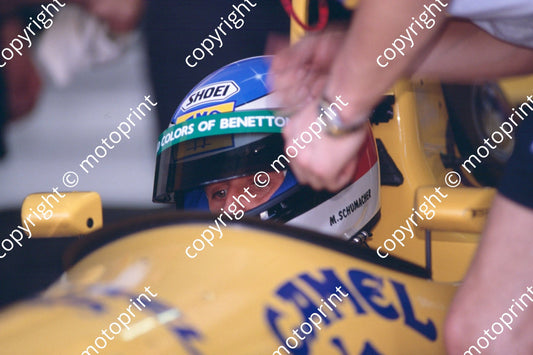 19 Michael Schumacher Benetton B191B  05678a (no sale, contact website for quote on bigger MB version and prints A3 and larger) (1)