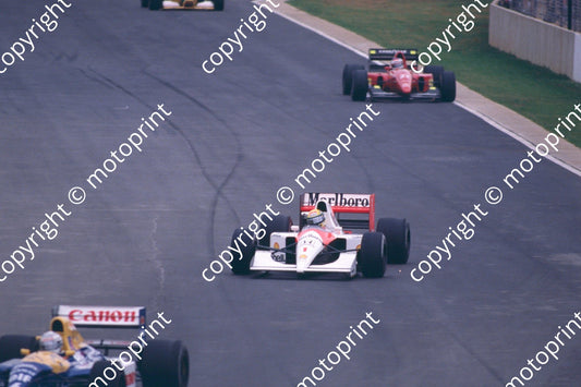 1 Ayrton Senna McLaren MP4-6b 27 Jean Alesi Ferrari F92A 07767 (courtesy Roger Swan) (1)