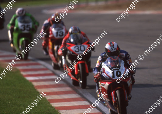 2000 Kya SBK 10 Guareschi Yamaha 30 Antonello Aprilia 13 Meklau Ducati (Watling Photo)