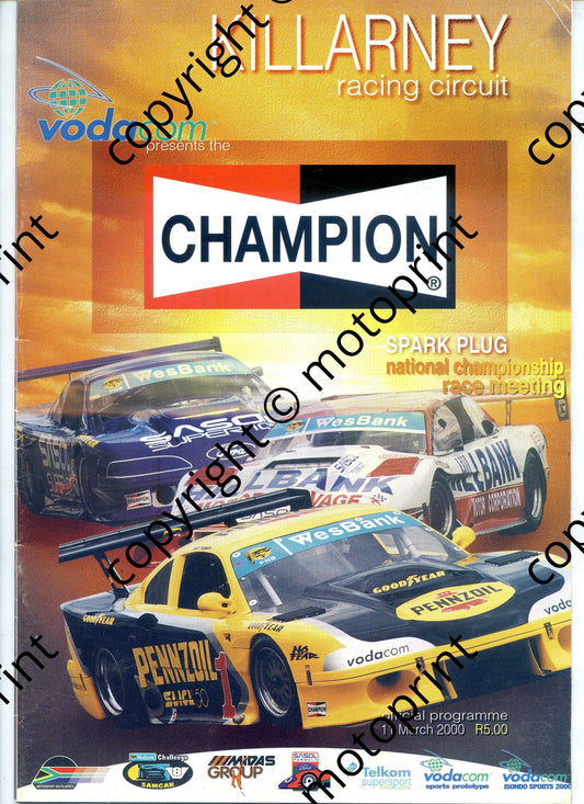 2000 March Killarney Cover WEsnbank V8, Gp N, FF, Supersport MC, Sports Prototypes, S2000