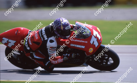 2000 Phakisa SA GP 250 77 Jamie Robinson Aprilia (Colin Watling Photographic) (5)