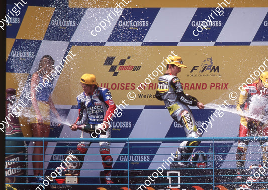 2000 Phakisa SA GP 250 Daijiroh Kato 2nd, Shinya Nakano 1st, Tohru Ukawa 3rd  (Watling Photo)  (2)