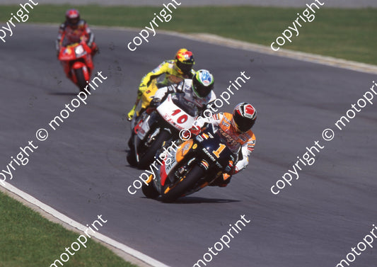2000 Phakisa SA GP 500 1 Alex Criville Honda 10 Alex Barros Honda 46 Valentino Rossi (Colin Watling Photographic) (13)