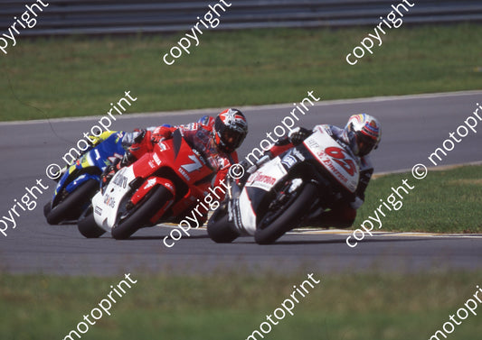 2000 Phakisa SA GP 500 65 Loris Capirossi  Honda 7 Carlos Checa Yamaha 2 Kenny Roberts Suzuki (Colin Watling Photographic) (37)