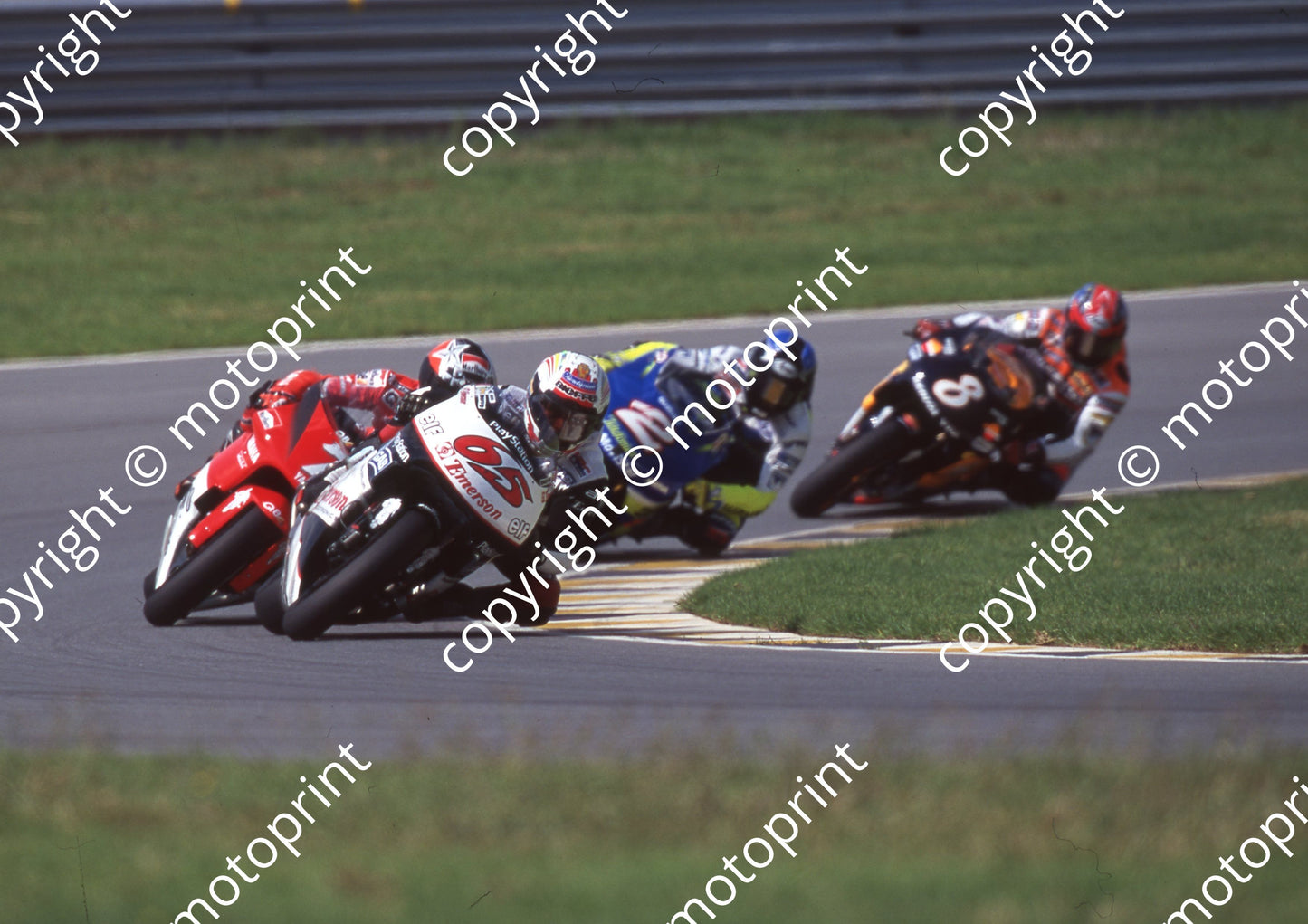 2000 Phakisa SA GP 500 65 Loris Capirossi  Honda 7 Carlos Checa Yamaha 2 Kenny Roberts Suzuki (Colin Watling Photographic) (39)