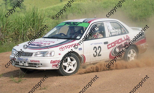 2000 Tour Natal Rally 32 Serge Damseaux Vito Bonafede Toyota (Watling Photo) (5)