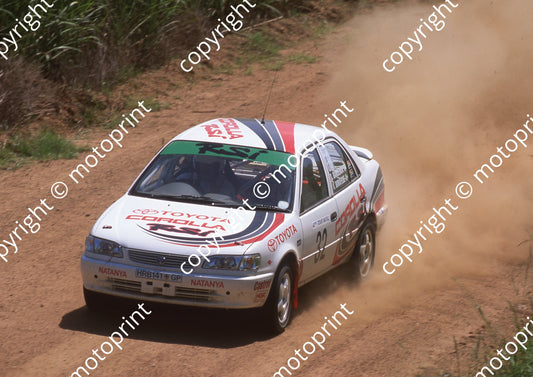 2000 Tour Natal Rally 32 Serge Damseaux, Vito Bonafede Toyota (Colin Watling Photographic) (77)