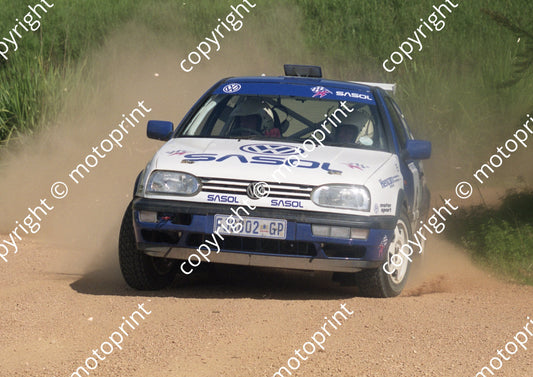 2000 Tour Natal Rally 6 Barry Grobbelaar Mike Burrows Golf (Watling Photo) (6)