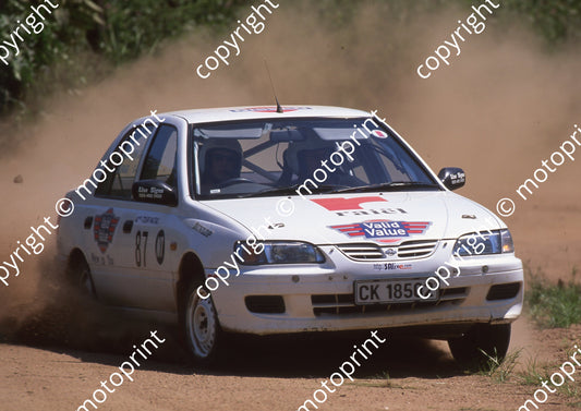2000 Tour Natal Rally 87 Hennie Louw, JOhan Barnard Nissan (Colin Watling Photographic) (2)