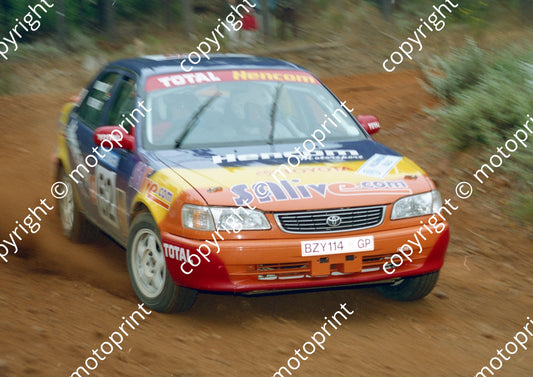 2000 VW Rally 62 Kobus Roos Niel Fourie Toyota (Watling Photo)