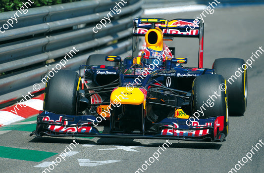 2012 Monaco GP Mark Webber Red Bull RB8