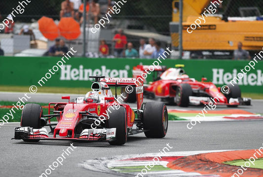 2016 5 Vettel 7  Raikkonen Ferrari SF16H Italian GP (courtesy Paolo D'Alessio) (40)