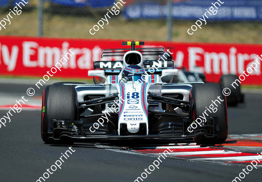 2017 GP Hungary 18 Lance Stroll Williams FW40 (Courtesy Paolo D'Alessio) 1 (37)