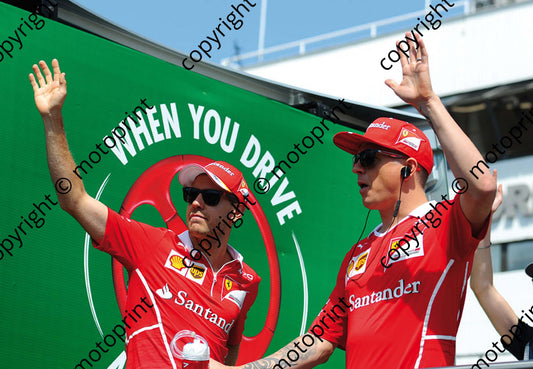 2017 GP Hungary 7 Raikkonen 5  Vettel Ferrari SF07H (Courtesy Paolo D'Alessio) 1 (49)